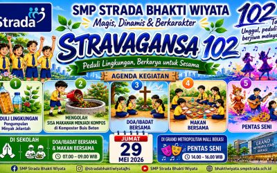 SMP Strada Bhakti Wiyata Meriahkan HUT Strada ke-102 dengan Semangat Syukur, Kebersamaan, dan Kepedulian Lingkungan
